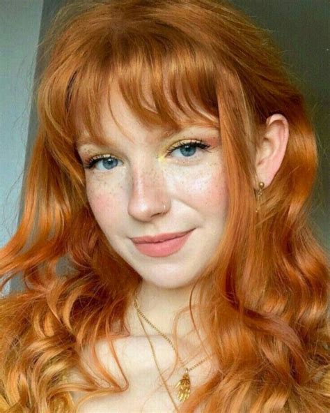 ginger hair girl ginger hair color red hair green eyes orange hair hairstyles with bangs