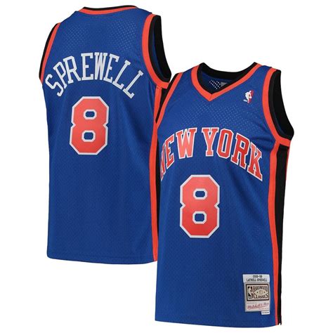 Mitchell And Ness Latrell Sprewell New York Knicks Hardwood Classics 1998
