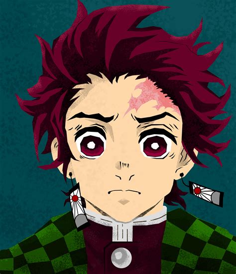This Is My Tanjiro Illustration Created In Photoshop Hope Youll Like