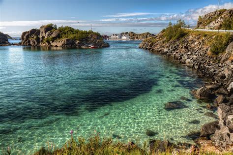 Hintergrundbilder Landschaft Meer Bucht Wasser Rock Ufer Himmel