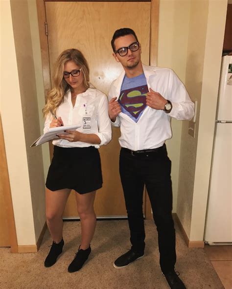 Clark Kent And Lois Lane Halloween Outfits Cute Couple Halloween Costumes Couples Costumes