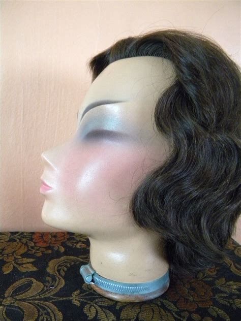 vintage 1940 s asian mannequin head from germany wooden etsy