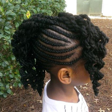 The several cute braids and the black and white band make the long hairstyle impressive and luscious. Braids for Kids - 40 Splendid Braid Styles for Girls