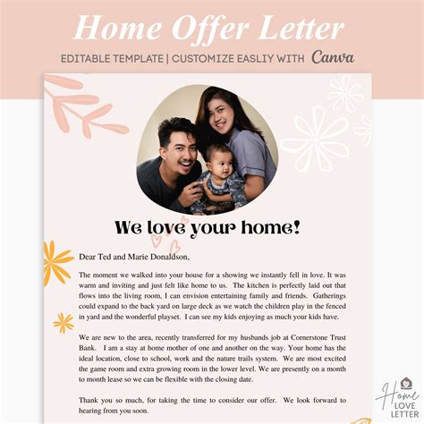Cute Home Buyer Offer Love Letter Boho Pink Bohemian Home - Etsy Canada