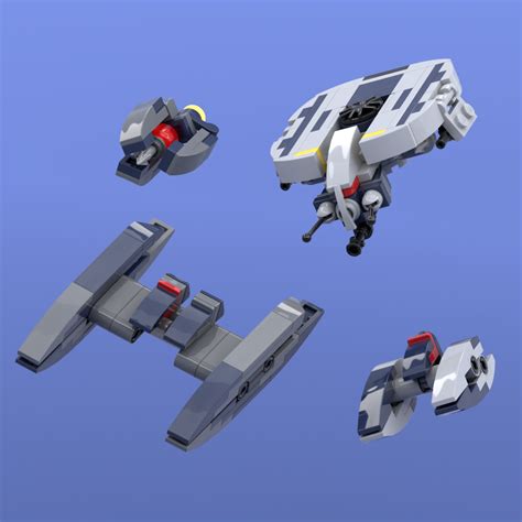 Lego Moc Separatist Droid Starfighters 1 144 Mini Seperatist