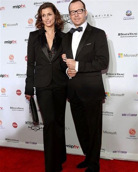 Bridget Moynahan And Donnie Wahlberg Attend The 40th International Emmy Awards In New York City