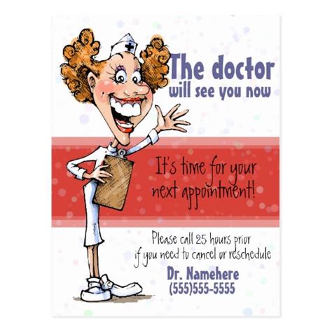 Doctormedical Appointment Reminder Postcard Zazzle
