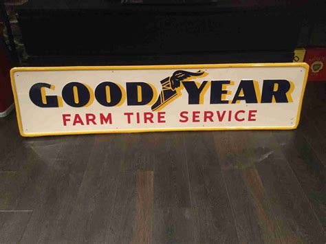 Goodyear Farm Tire Service Sign Uk Restoration Goodyear