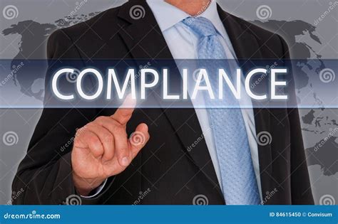 Compliance Manager With Touchscreen Stock Photo Image Of Label