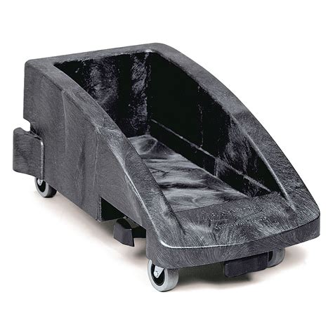 Rubbermaid FG355188 Black Slim Jim Trolley for FG354000 and FG354100