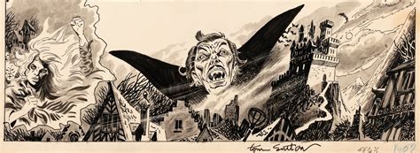 Hake's - "DRACULA LIVES!" #12 COMIC MAGAZINE PAGE ORIGINAL ART BY TOM