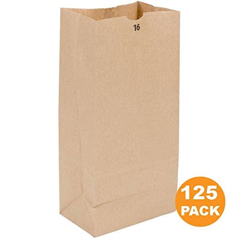 General Sk1657 16 Bbl Paper Grocery Bag 57lb Kraft Standard 12 X 7 X