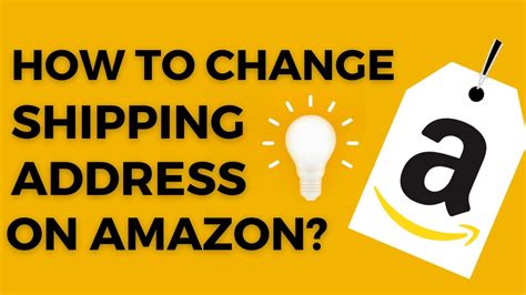 How To Change Shipping Address On Amazon How To Change Shipping