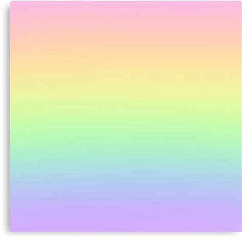 Pastel Rainbow Gradient Canvas Print By Kelseylovelle Pastel Rainbow