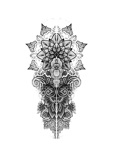 Batiks Bunga Geometric Mandala Tattoo Sacred Geometry Tattoo