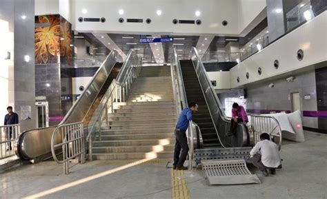 First Look The Delhi Metro Station Connecting Kalkaji Temple Lotus