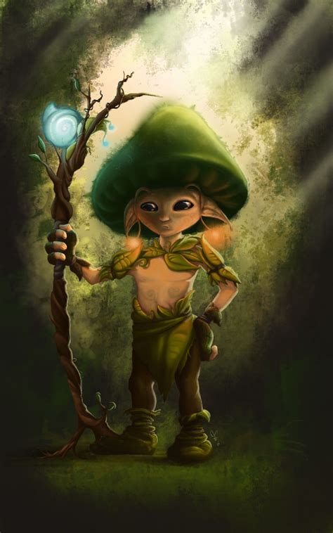 Mushroom Creature Elf Art Elf Drawings Fantasy Creatures