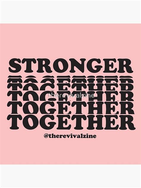Stronger Together Black Lives Matter Sticker For Sale By