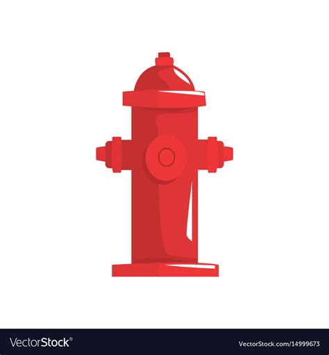 Red Fire Hydrant Royalty Free Vector Image Vectorstock