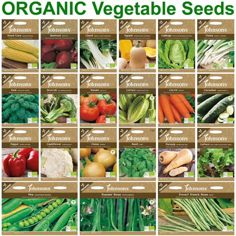 Organic Vegetable And Herb Seed Selection By Johnsons Uk