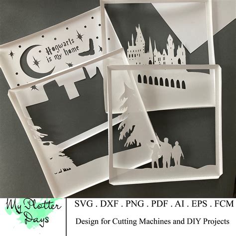 Harry Potter Shadow Box Svg - Free SVG Cut Files