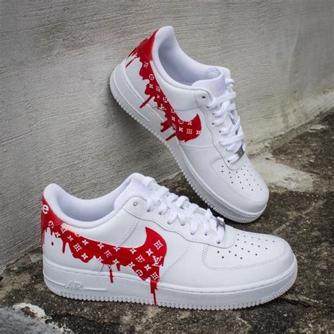 In this newest custom, ben smith gave the iconic af1 a new look. NEW Nike Air Force 1 LV Supreme Drip Sneakers | Etsy
