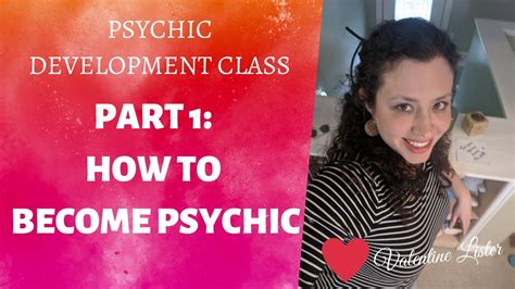 Psychic Development Class How To Become Psychic Youtube