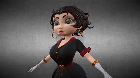 Betty Boob In Full Dress Wip D Model By Hybryda E Aaa Sketchfab My