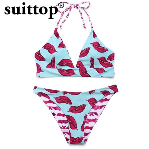 Suittop Bikini 2017 New Sexy Maillot De Bain Push Up Summer Swimsuit Women Solid Bandage Low