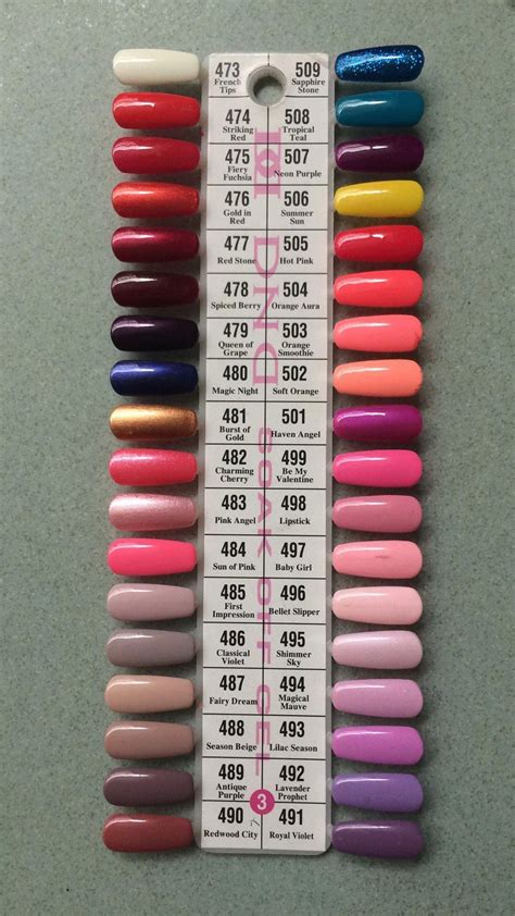 dnd daisy gel polish color sample chart palette display new no 3 gel nail colors gel polish