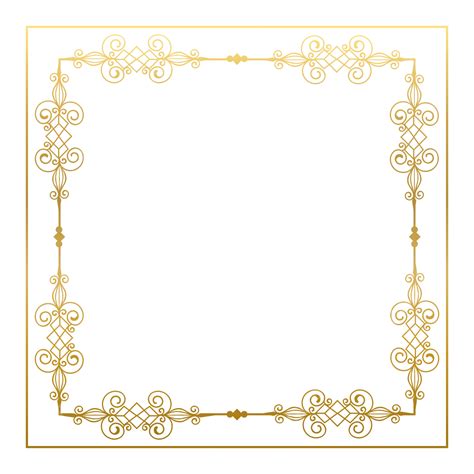 Elegant Corner Pattern Gold Border Frame Vector Corner Pattern Border