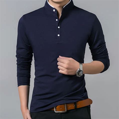 Mandarin Collar Full Sleeve Men T Shirts Rk Loveitbabe Full Sleeve