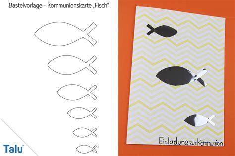 Vorlage fisch kommunion kostenlos ausdrucken ausmalbilder window color malvorlagen gratis herunterladen und ausmalen. Kommunionskarten selber basteln - Einladungskarte für die ...