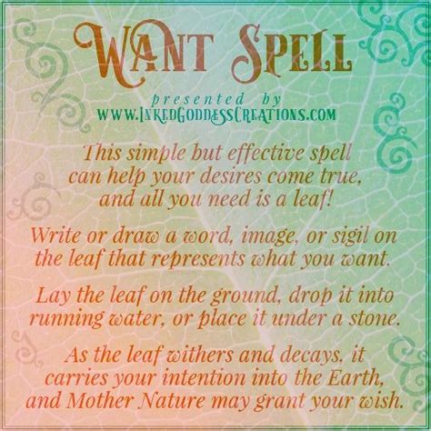 Want Spell This Easy Spell Can Be Done Anywhere Anytime For Any