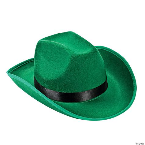 Adults Green Cowboy Hat