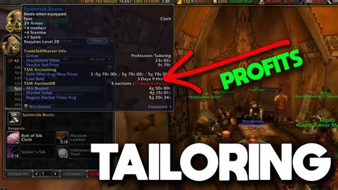 How To Make Gold With Tailoring As A Low Level In Classic Wow