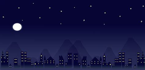 Night City Cartoon Background Stock Illustration Download Image Now