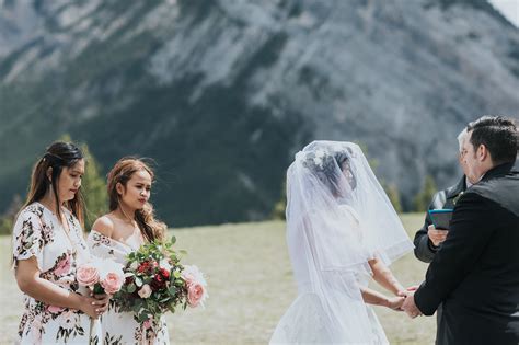 Buffalo Mountain Meadow Banff Intimate Outdoor Wedding Ceremony