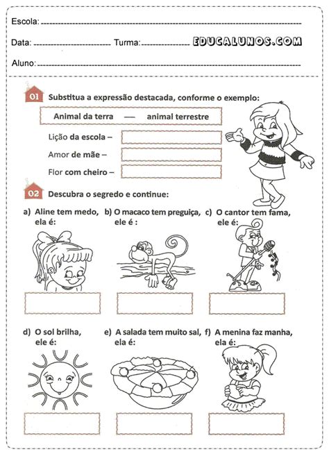 Atividades De Português Para O 5º Ano Atividades Pedagógicas