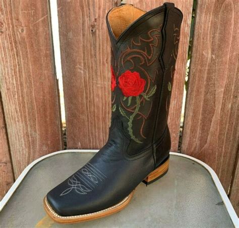 Bota Vaquera De Mujer Womens Western Rodeo Square Toe Cowgirl Boots