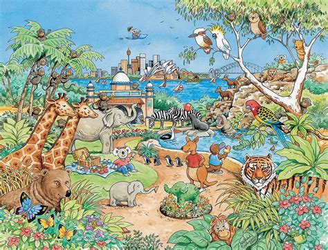 Sydney Zoo Illustration Zoo Illustration Painting Art