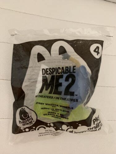 Sealed 2013 Mcdonalds Happy Meal Toy Despicable Me 2 Jerry Whizzer Whistle 4 Ebay
