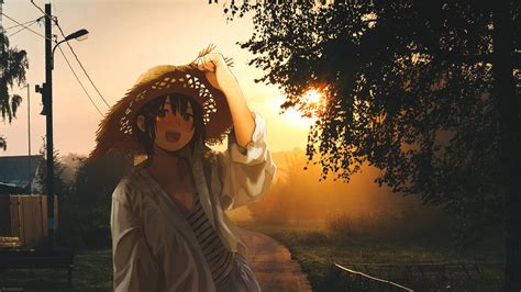 408522 2d Collage Sun Rays Sun Hats Anime Girls Rare Gallery Hd