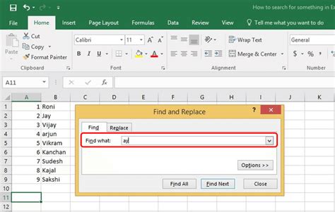 You can search in excel with the search sheet bar, and use find and replace to swap out terms or values. How to use Excel Search Function to find a word in Excel ...