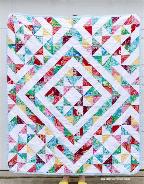 A Half Square Triangle Quilt Triangle Quilt Pattern Half Square