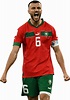 Romain Saïss Morocco football render - FootyRenders