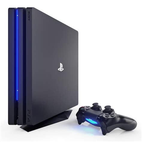 3d Model Sony Playstation 4 Pro And Dualshock 4