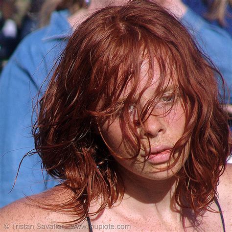 Eye Of Redhead Girl Close Up Freckles Of Skin