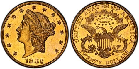 1882 20 Proof Liberty Head 20 Pcgs Coinfacts