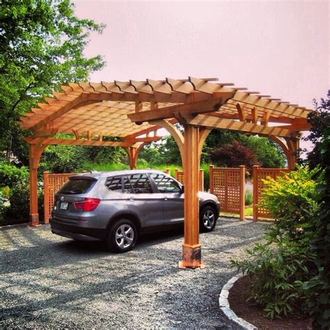 A Carport Inspired Pergola Design By Trellis Structures Pergola